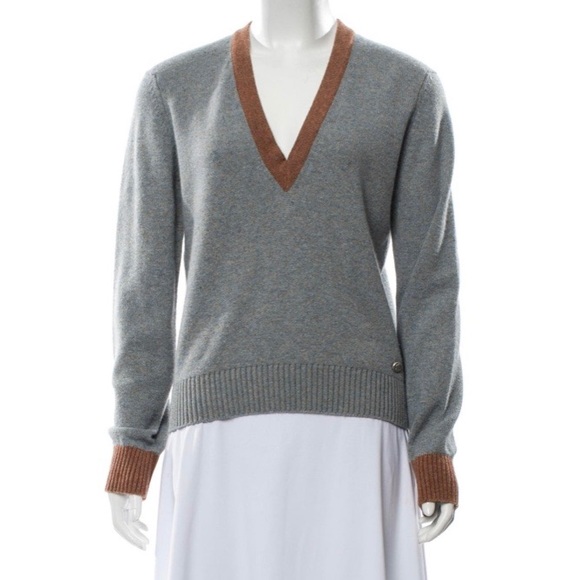 CHANEL Sweaters - CHANEL Cashmere Paris-Rome Sweater
